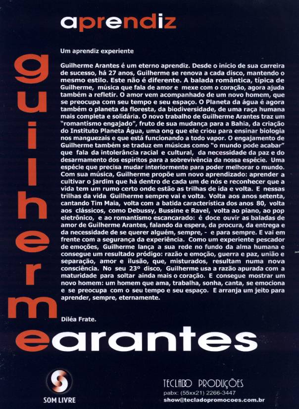 Release "Aprendiz" - Dil�a Frate